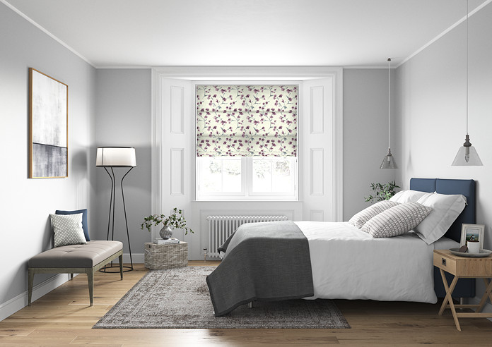 Como, Grape - Twist&Fit Roman Blind - Image 5